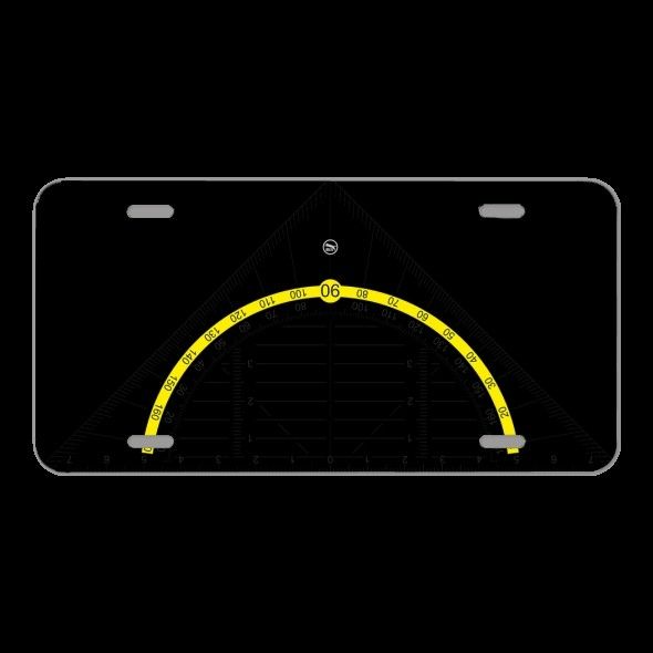 License Plate Novelty Car Front Square Geometry Mathematics Set