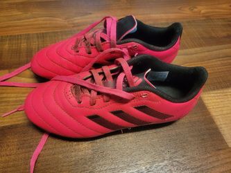 Pink Kids' Adidas Soccer Cleats