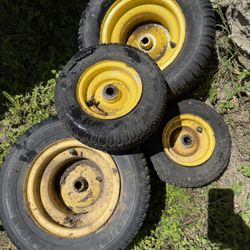 John Deere Riding Lawnmower Wheels Tires No Good 