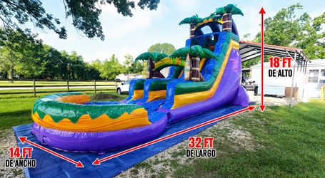 Water slide  tropical 18 ft for sale