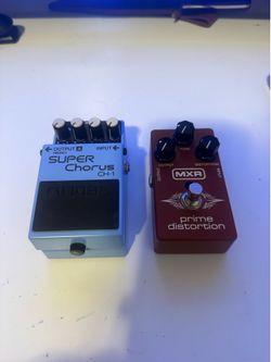 Boss Super Chorus CH-1 and MXR Prime Distortion Pedals