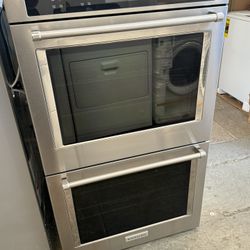 KitchenAid 30” Smart Built-In Double Electric Convection Wall Oven - Stainless Steel