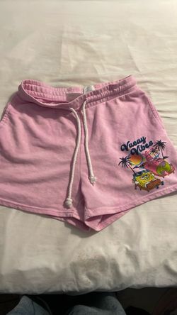 SpongeBob Vacay Vibes Pink Sweat Shorts