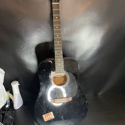 Guitar With Fender Strap 