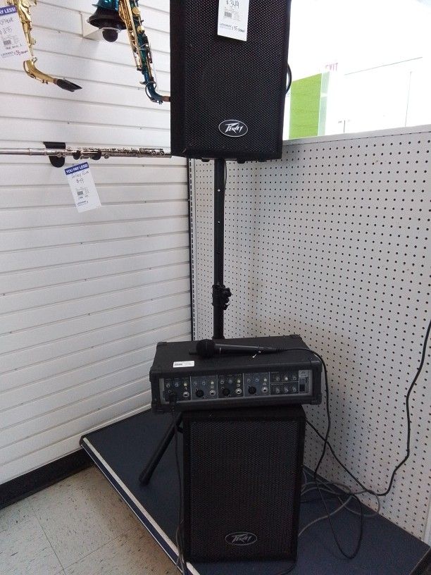 PEAVEY SPEAKER SET W/ MIC