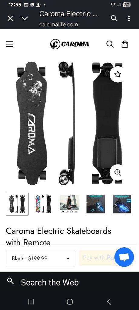 Caroma Elec.Skateboardw/remote&Charger