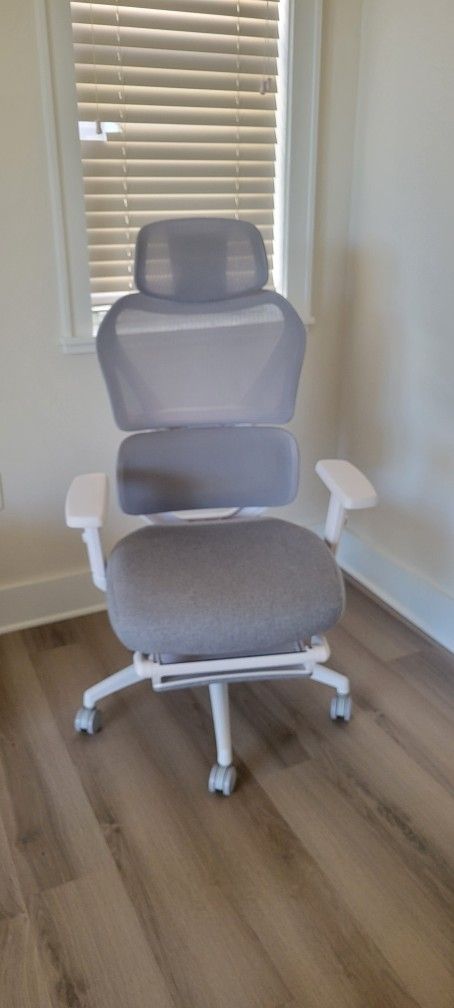 Sharper Image Office Chair With Foot Rest And Massager