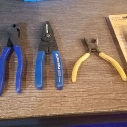 Klein Electrician Crimpers And Strippers Lot