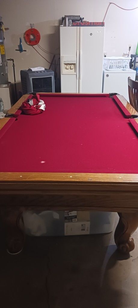 Hardwood Pool Table