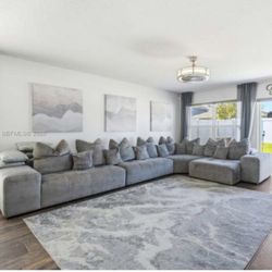Large Gray Sectional 