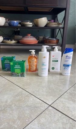 Head & Shoulders, Dove 2 in 1 Shampoo + Conditioner, Irish Spring, Body Wash, Softsoap