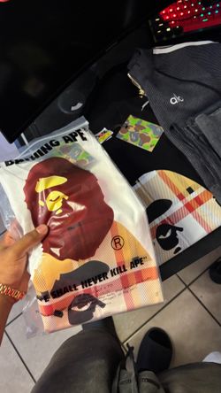 Bape x Burberry shirts