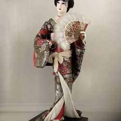 Vintage Authentic Japanese Geisha Doll
