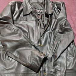 Vintage Wilson Men's XL Leather Jacket