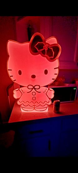  Hello Kitty Gingerbread Pink Yard decor 2ft Lighted 