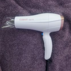 Conair 1875 Hair Dryer With Clear Attachment 