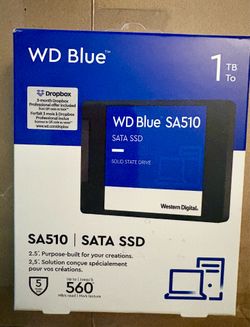 Western Digital - WD Blue WDS100T3B0A 1 TB Solid State Drive - 2.5" Internal - SATA