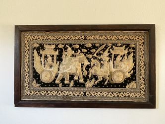 Framed tapestry -