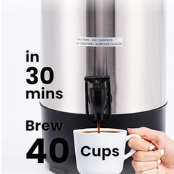 Commercial coffee pot