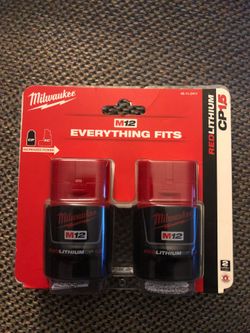 Milwaukee M12 12-Volt Lithium-Ion Compact Battery Pack 1.5Ah (2-Pack)