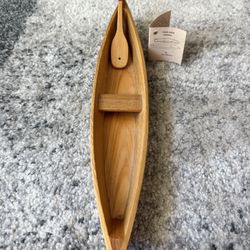 Tom Albertsons “Pirogue” Hand Made Wood Boat - Signed And Numbered
