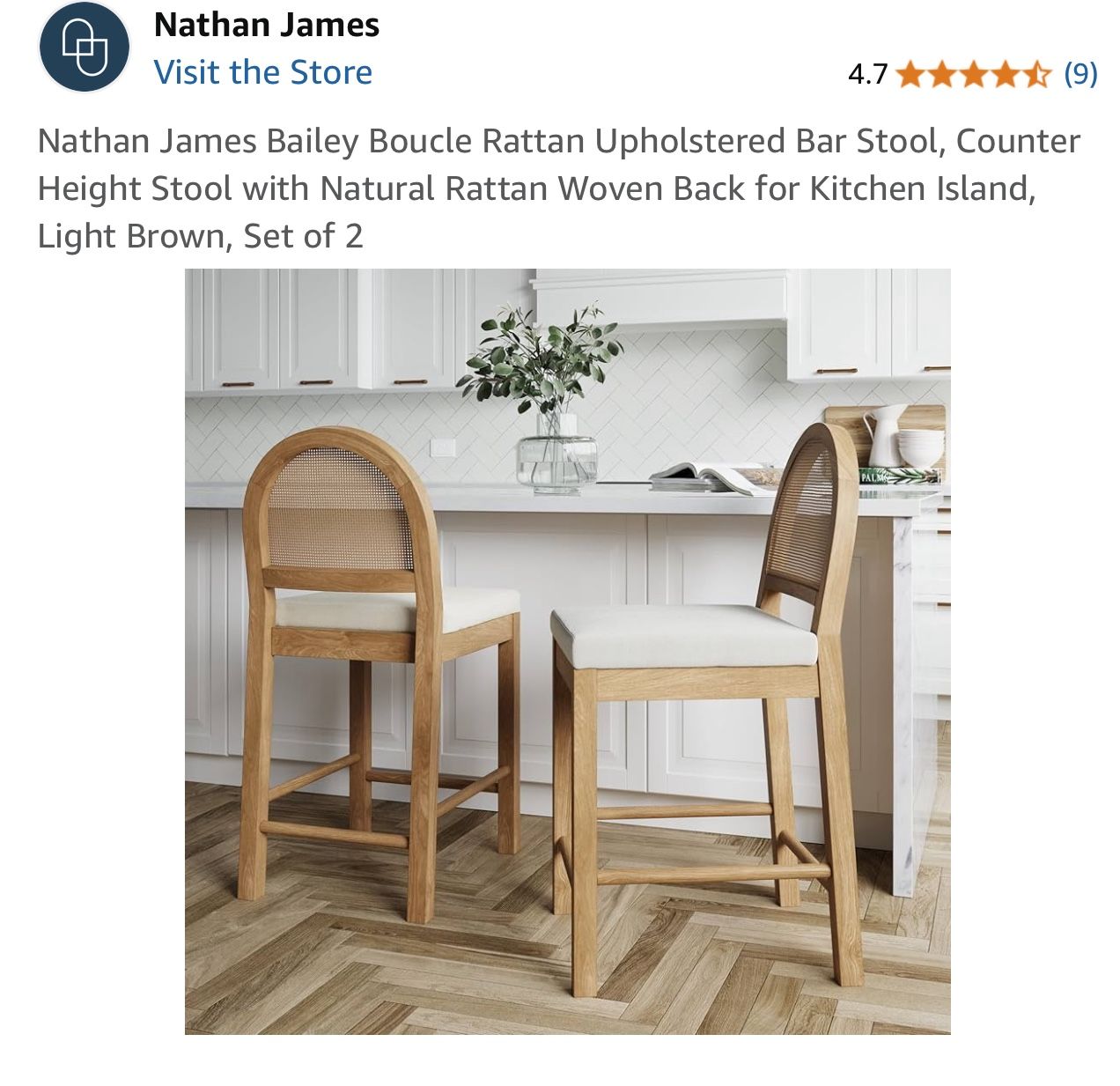 Nathan James counter stool