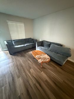 Used sofas and table