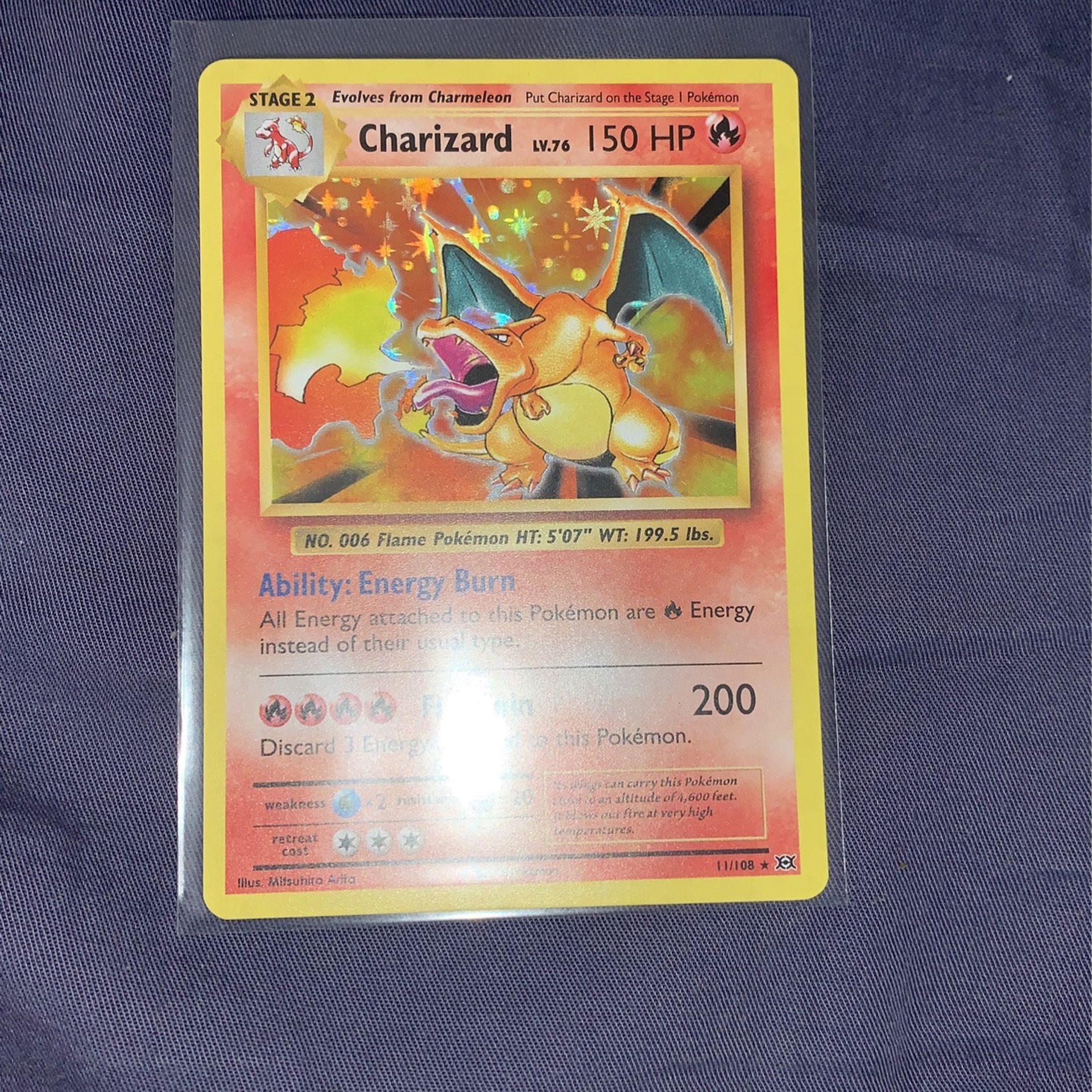 Holo Charizard Pokemon Card