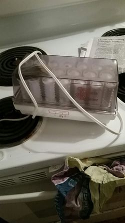 Hair setter. Curler
