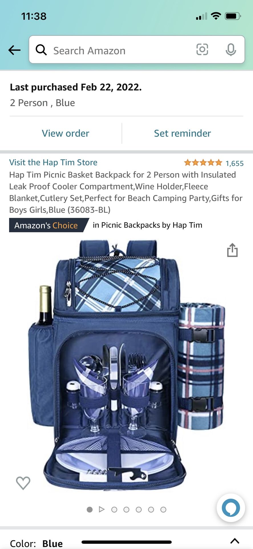 Insulated Picnic Set/Cooler Backpack Great For Summer Outings!