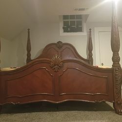 Elegant 4-Piece Traditional Bedroom Set w/ REAL MARBLE Top (MUST GO TODAY)$550
