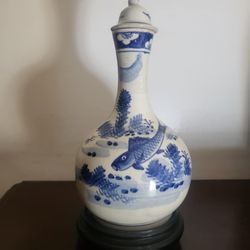 Porcelain Vase On Stand 