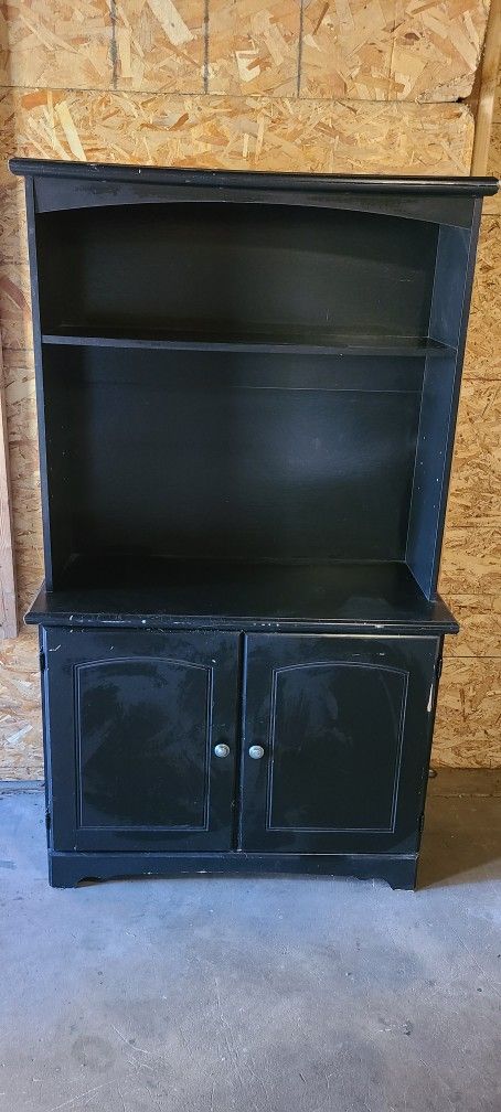 Tall Black Bookcase