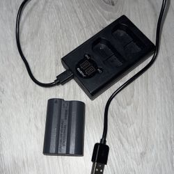 Lithium Battery And Charger For Nikon Camera