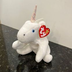 Ty MYSTIC the UNICORN Beanie Babies baby plush horn 1(contact info removed).  NWT 