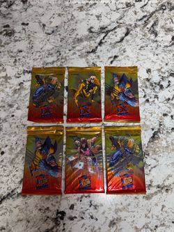 6 Unopened 95 Fleer Ultra X-Men Card Packs