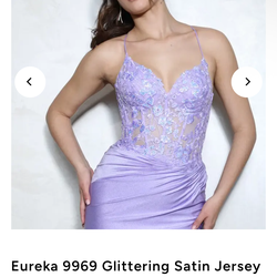 Lavender sequence prom dresse, size  xs