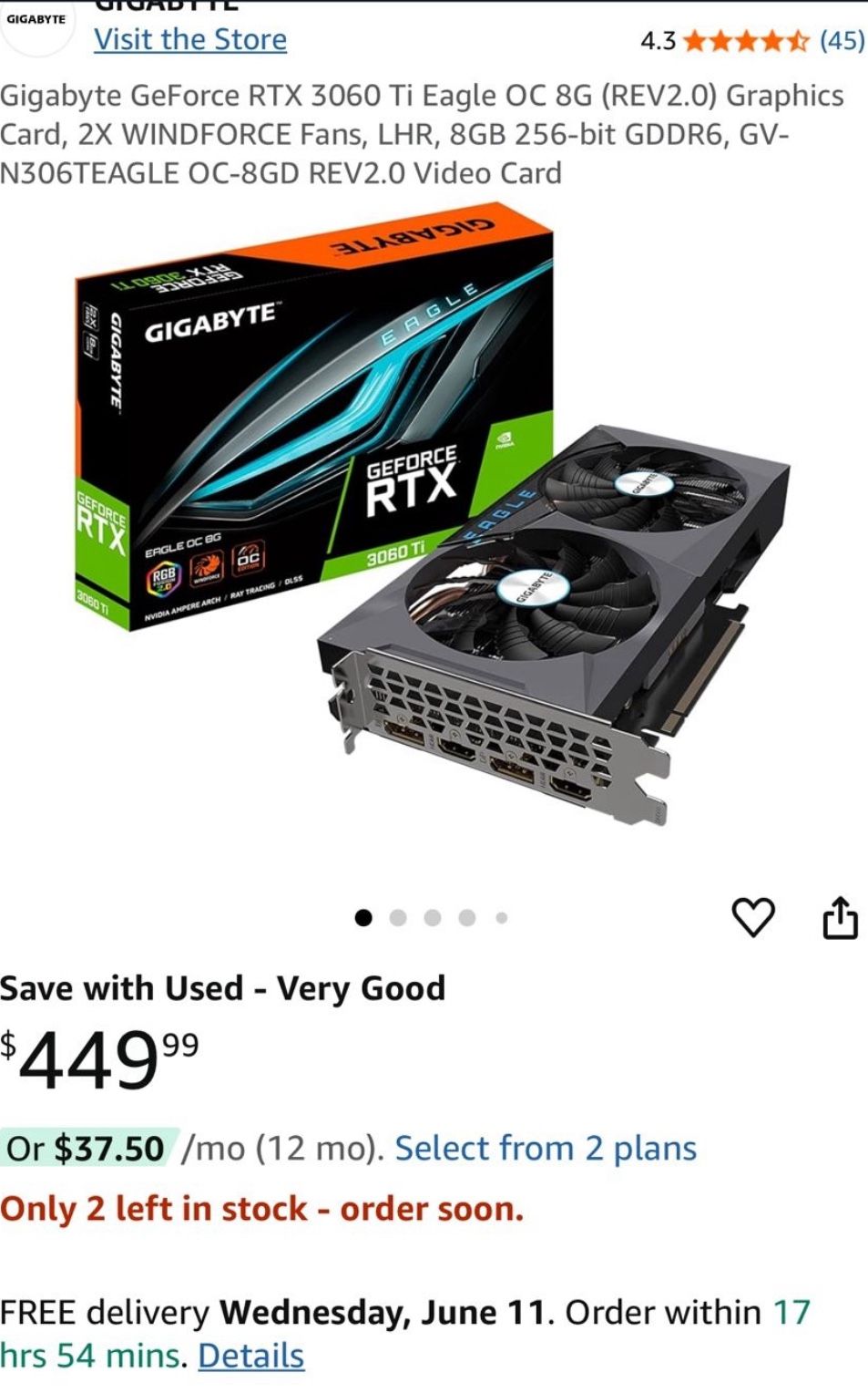 Pc parts bundle, 3060t 8GB VRAM Eagle, RYZEN 5700G, DDR4 2(8), Halo Cooler