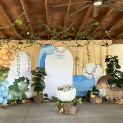 Baby Shower Cardboard Dinosaurs For Decore 