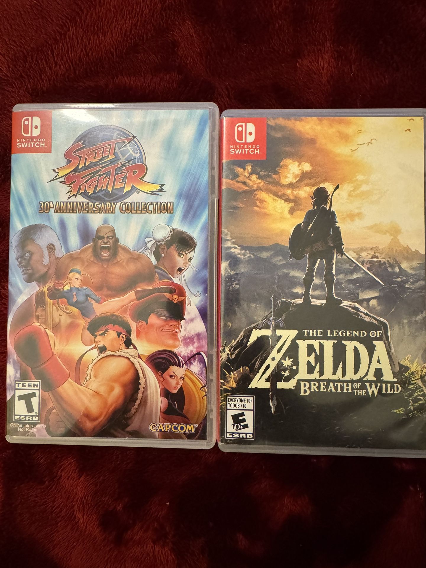 Zelda & Street Fighter Nintendo Switch