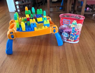 Kids Mega Blocks Built Activity table is new