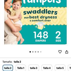 Diapers pampers size 2