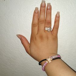 Wedding Ring 14K Gold White Diamond And Size 7