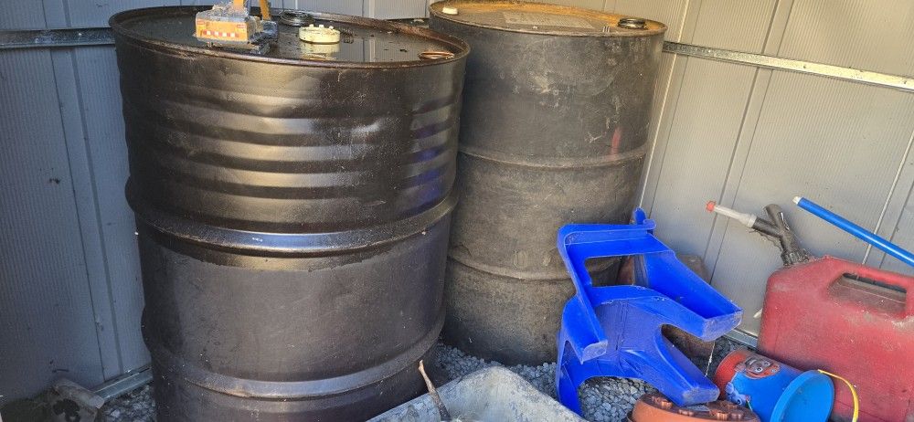2 50gal Drums