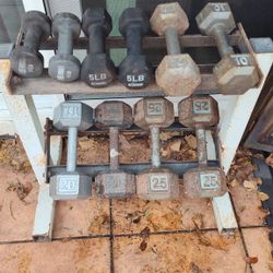 Dumbbell Set With Rack