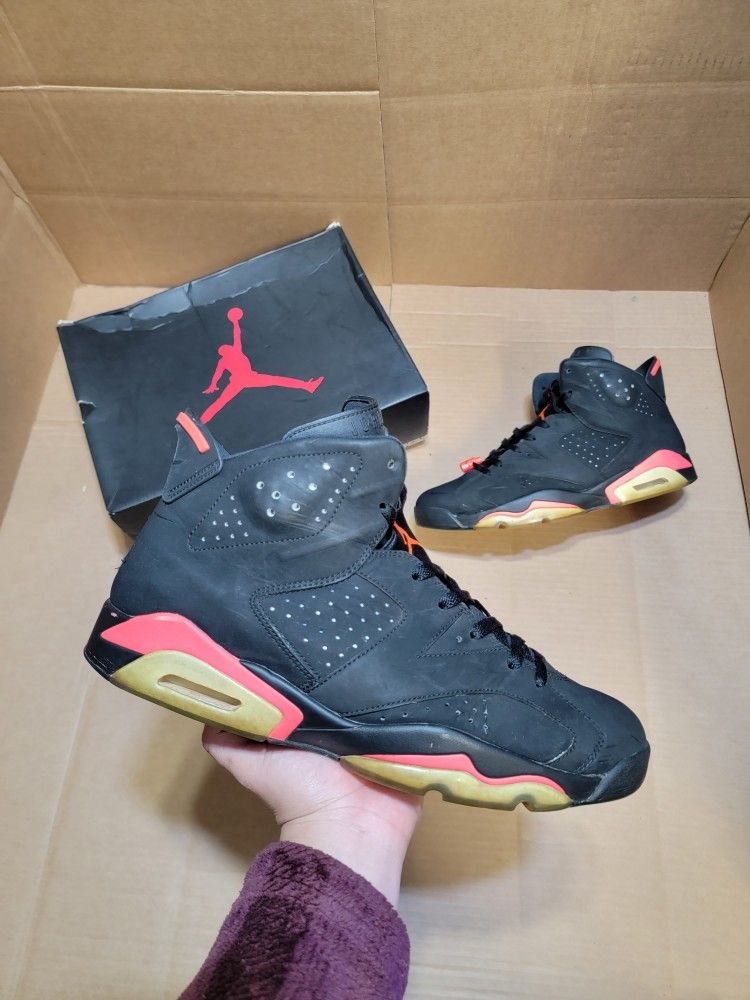Size 13 - Jordan 6 Retro Infrared Black 2014
