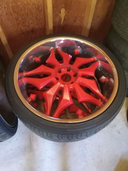 26” rims  and tires