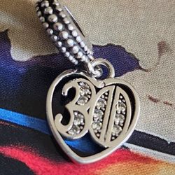Pandora "30"  Charm