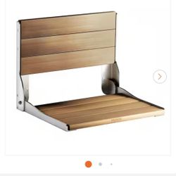 MOEN Fold Down Teak Shower Chair