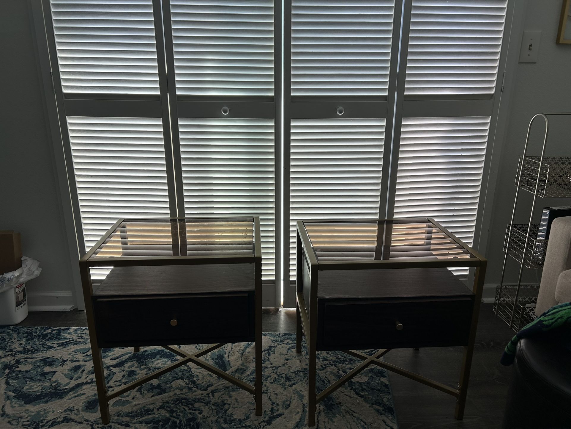 Gold/Brown End Tables
